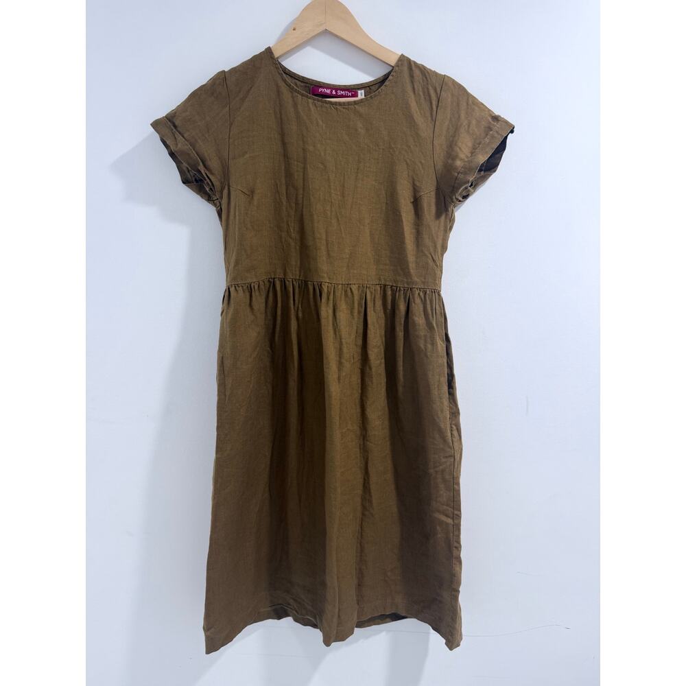 PYNE & SMITH No 15 european flax linen sustainable eco conscious midi dress